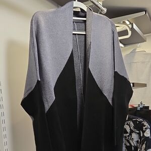 Lovestitch Black and Gray Cardigan Sweater